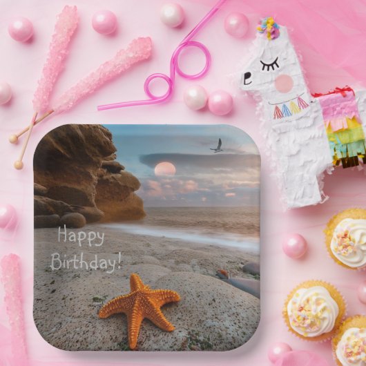 Beachlife Birthday Pappteller (Party)