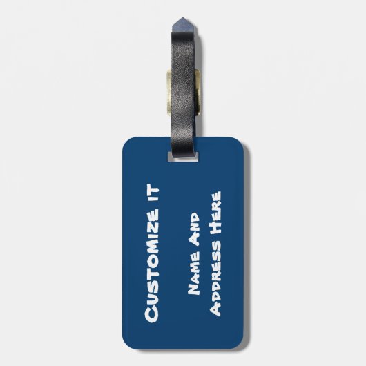 Beachlutelmarke Gepäckanhänger (Rückseite vertikal)