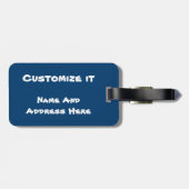 Beachlutelmarke Gepäckanhänger (Rückseite horizontal)