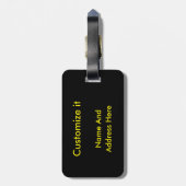 Beachlutelmarke Gepäckanhänger (Rückseite vertikal)