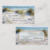 Beachmassage Therapeutin Visitenkarte Terminkarte (Vorne/Hinten)