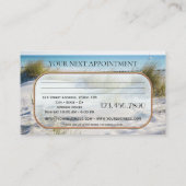 Beachmassage Therapeutin Visitenkarte Terminkarte (Rückseite)