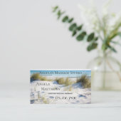 Beachmassage Therapeutin Visitenkarte Terminkarte (Stehend Vorderseite)