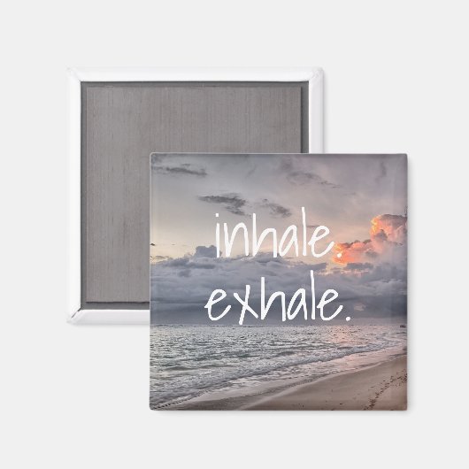Beachmeditation Magnet (Vorderseite/Rückseite)