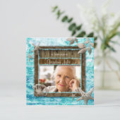 Beachmemorial Ankündigung Beerdigung Vintag (Stehend Vorderseite)