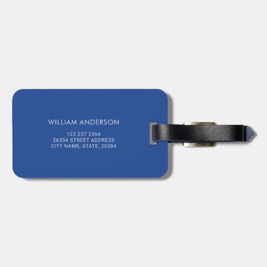 Beachname Personalisiert Name Gepäckmarke Gepäckanhänger (Rückseite horizontal)