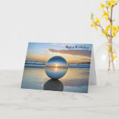 Beachorb Reflektion zum Geburtstag Karte (Gelbe Blume)