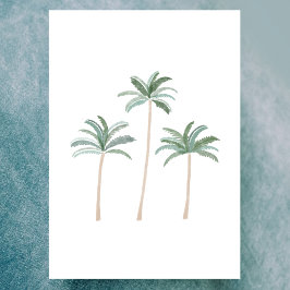 Beachpalme Tree Grußkarte Dankeskarte
