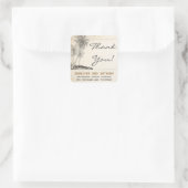 Beachpalmen Hochzeit danke Ihnen Aufkleber (Tasche)