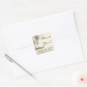 Beachpalmen Hochzeit danke Ihnen Aufkleber (Umschlag)