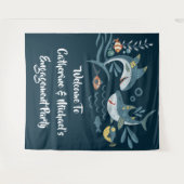 Beachparty für Haipaare Wandteppich (Vorderseite (Horizontal))