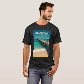 Beachport Australia Reisen Art Vintag T-Shirt (Vorne ganz)