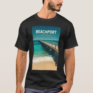 Beachport Australien Reise Kunst Vintage T-Shirt