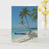 Beachruhestandskarte Karte (Gelbe Blume)