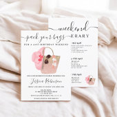 Beachsack Geburtstagsfeiertag Glitzer Einladung