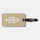 Beachschildkröten - Gepäckstück Gepäckanhänger (Rückseite horizontal)