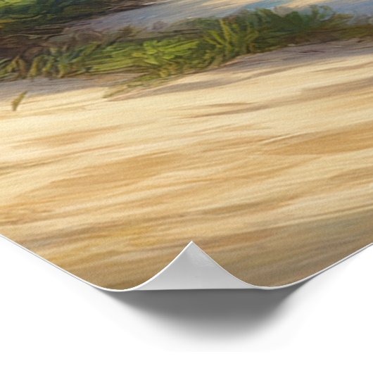 Beachside Bliss Poster (Ecke)