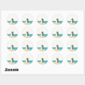 Beachside Kiss Sticker (Blatt)