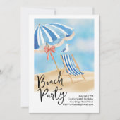 Beachside Party Einladung (Vorderseite)