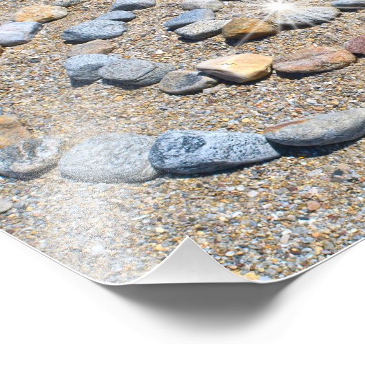 Beachspirale Foto Print (Ecke)