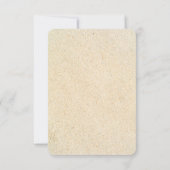 Beachsschlösser Hochzeit Sichern Sie die Datumskar Save The Date (Rückseite)