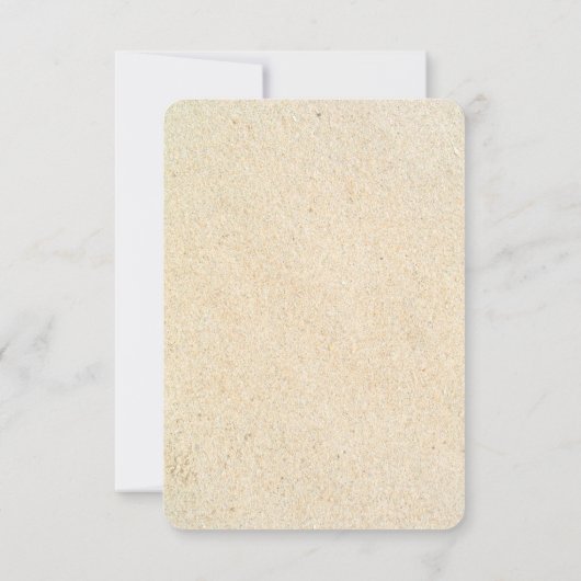 Beachsschlösser Hochzeit Sichern Sie die Datumskar Save The Date (Rückseite)