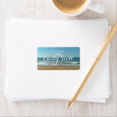 Beachstrasse Adressaufkleber (Insitu)