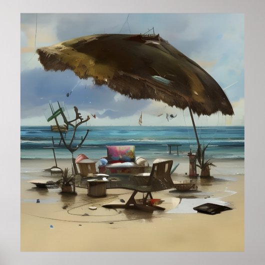 Beachszene 1 poster (Vorne)