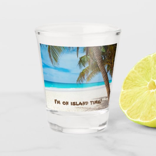Beachszene 1 schnapsglas (Vorderseite)