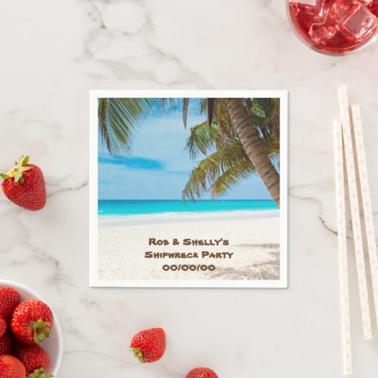 Beachszene 1 serviette (Beispiel)