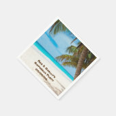 Beachszene 1 serviette (Ecke)