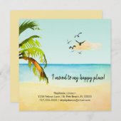 Beachszene Ich zog zu meinem glücklichen Platz neu Ankündigung (Vorne/Hinten)