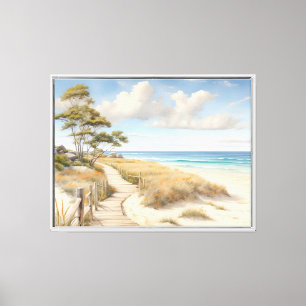 Beachszene Leinwand Wall Art