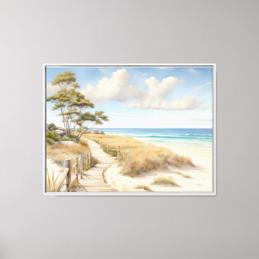 Beachszene Leinwand Wall Art (Vorderseite)