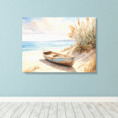 Beachszene Leinwand Wall Art (Insitu (Holzboden))