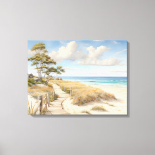 Beachszene Leinwand Wall Art