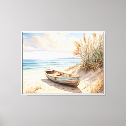 Beachszene Leinwand Wall Art (Vorderseite)