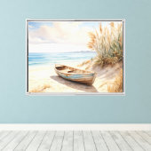 Beachszene Leinwand Wall Art (Insitu (Holzboden))