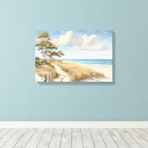 Beachszene Leinwand Wall Art