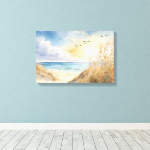 Beachszene Leinwand Wall Art