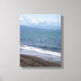 Beachszene umhüllte Canvas Leinwanddruck