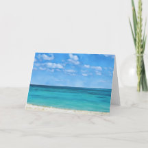Beachte Beach Art Ocean Bahamas Note Card