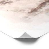 Beachte die Strandfarbenmalerei Poster (Ecke)