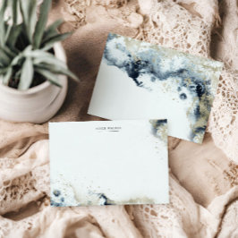 Beachte die Wellen und den Boden der Wasserfarbe Mitteilungskarte