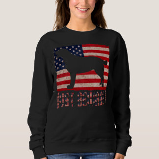 Beachte einfach Labrador-Retriever mit der US-Schw Sweatshirt
