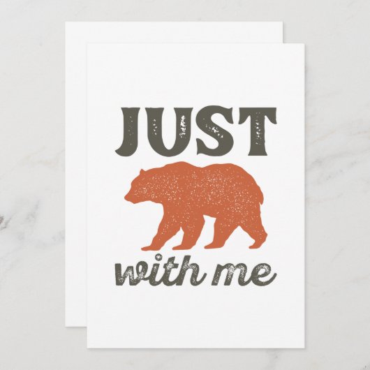 Beachte mich einfach. dankeskarte (Vorne/Hinten)