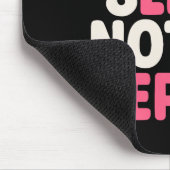 Beachte Sleep Notice Wiederholung Funny Spaß Quote Mousepad (Ecke)
