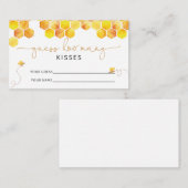 Beachte, wie viele Küsse Bridgame Begleitkarte (Vorne/Hinten)