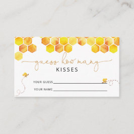 Beachte, wie viele Küsse Bridgame Begleitkarte