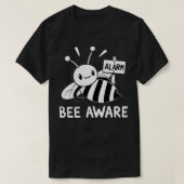Beachten Sie das Bee with Alarm-Zeichen T-Shirt (Design vorne)